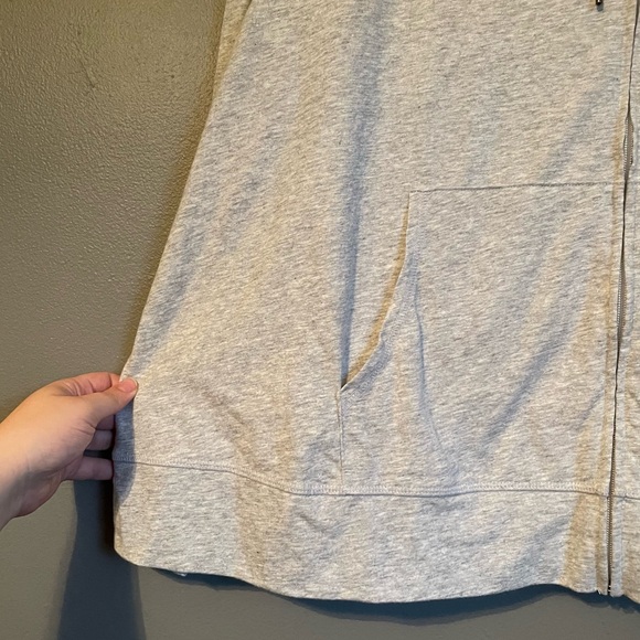 NWT Ideology Sz 4X Women’s Grey Whisper Lightweight Zip-up Hoodie Sweatshirt Top - Picture 4 of 12